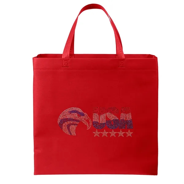 USA Made Non-Woven Tote Bag with 1 1/4"W x 19" long... from ASI 37940 Bag Makers Inc