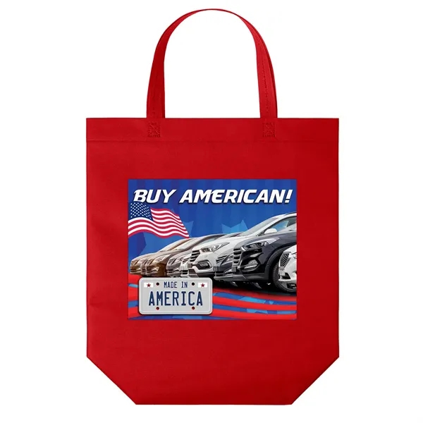 USA Made Non-Woven Tote Bag with 1 1/4"W x 19" long... from ASI 37940 Bag Makers Inc