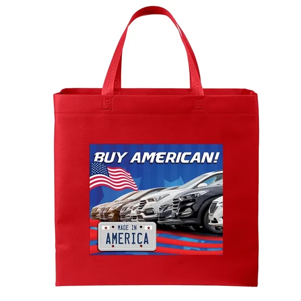 USA Made Non-Woven Tote Bag with 1 1/4"W x 19" long... from ASI 37940 Bag Makers Inc