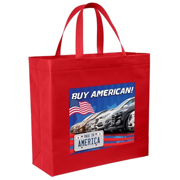 USA Made Non-Woven Tote Bag with 1 1/4"W x 19" long... from ASI 37940 Bag Makers Inc