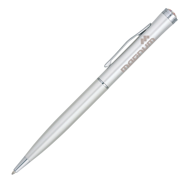 Metal twist-action pen available in several colors with a chrome clip... from ASI 68190 Lungsal / Lungsal