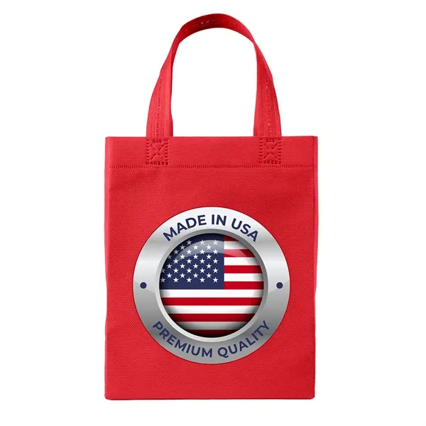 USA Made Non-Woven Tote Bag with 1"W x 12" long handles.... from ASI 37940 Bag Makers Inc