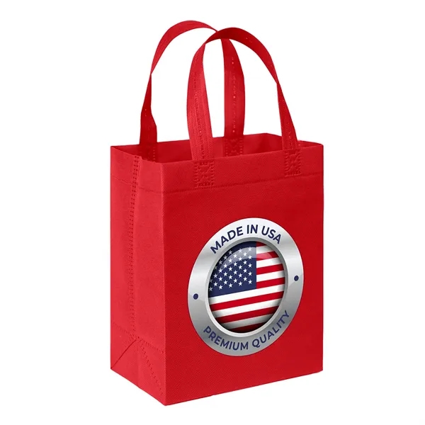 USA Made Non-Woven Tote Bag with 1"W x 12" long handles.... from ASI 37940 Bag Makers Inc