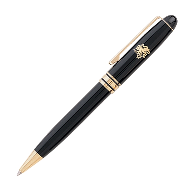 Twist-action pen with a metallic color barrel with gold clip and... from ASI 68190 Lungsal / Lungsal