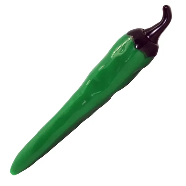Green jalapeno and red chili pepper plunger action pen.... from ASI 34415 Alpi International LTD