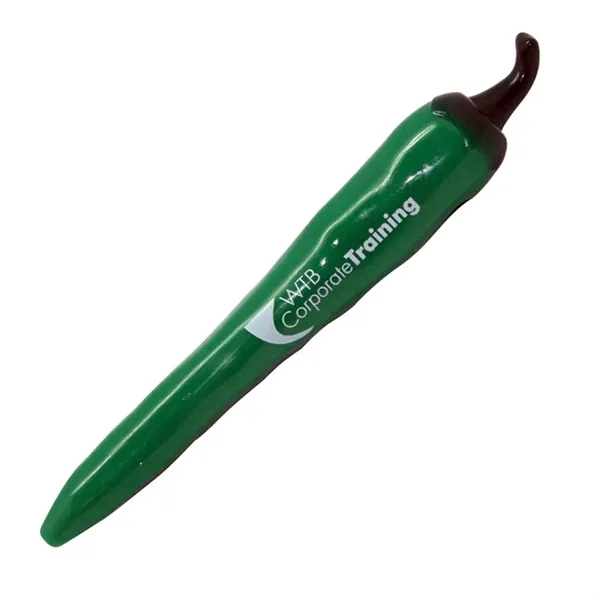 Green jalapeno and red chili pepper plunger action pen.... from ASI 34415 Alpi International LTD