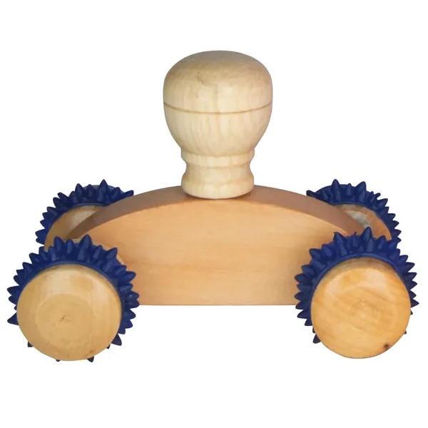 Wooden massager with textured wheels.... from ASI 34415 Alpi International LTD