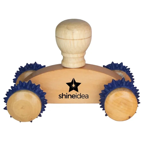 Wooden massager with textured wheels.... from ASI 34415 Alpi International LTD
