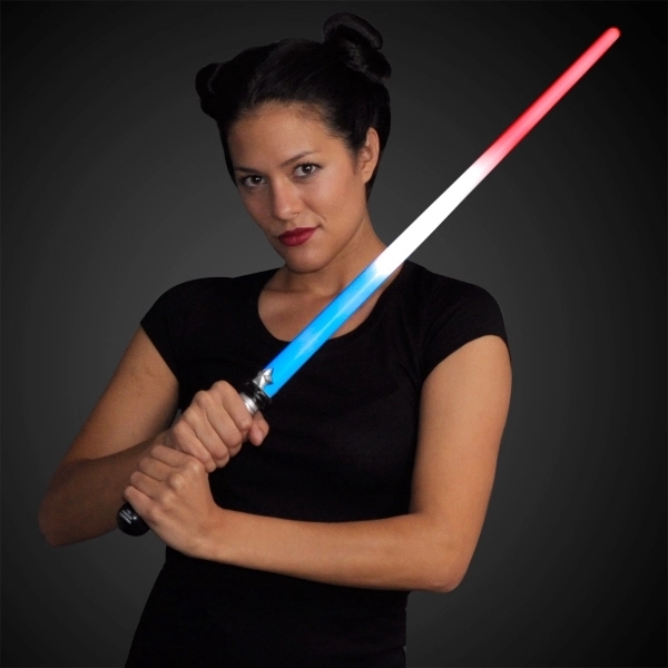 Blank or imprinted. Red, White, and Blue LEDs light up this... from ASI 34194 ALightPromos / Alight Promotional Products