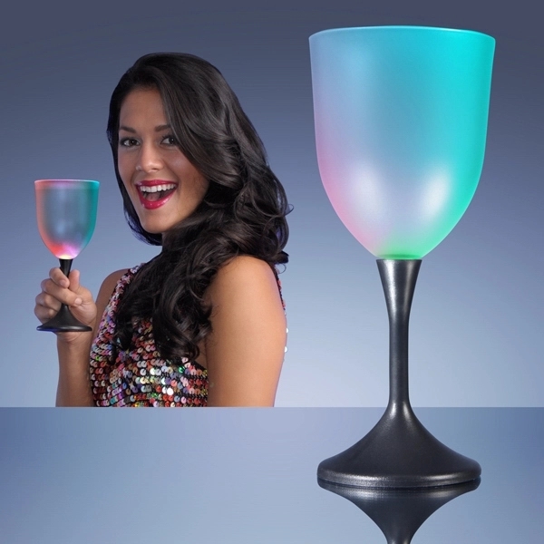 Blank or imprinted. Classy and bright Wine glass with a new... from ASI 34194 ALightPromos / Alight Promotional Products