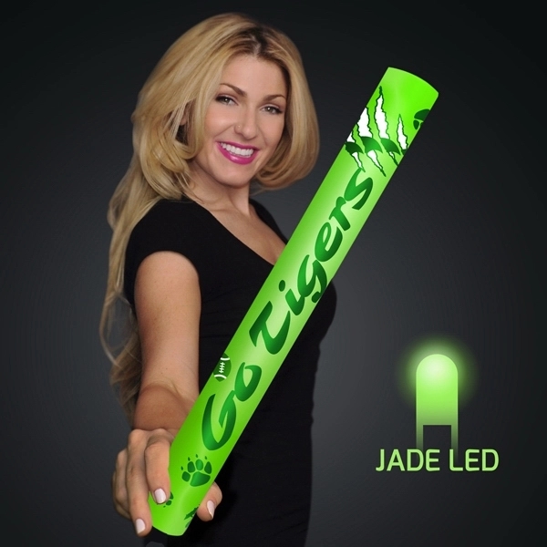 Custom fully wrapped wrapped 16" LED foam cheer stick.... from ASI 34194 ALightPromos / Alight Promotional Products