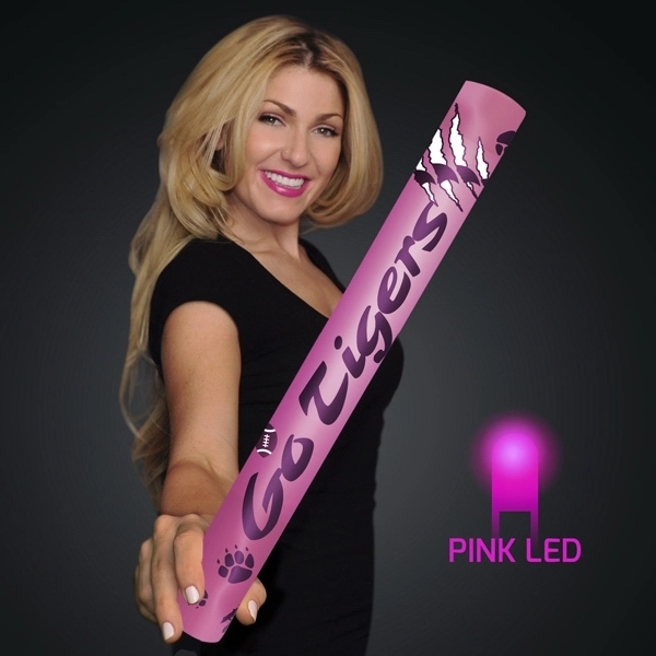 Custom fully wrapped wrapped 16" LED foam cheer stick.... from ASI 34194 ALightPromos / Alight Promotional Products