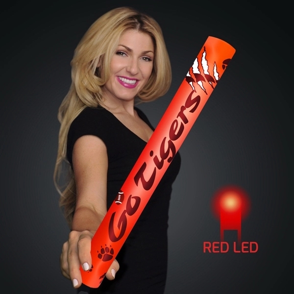 Custom fully wrapped wrapped 16" LED foam cheer stick.... from ASI 34194 ALightPromos / Alight Promotional Products
