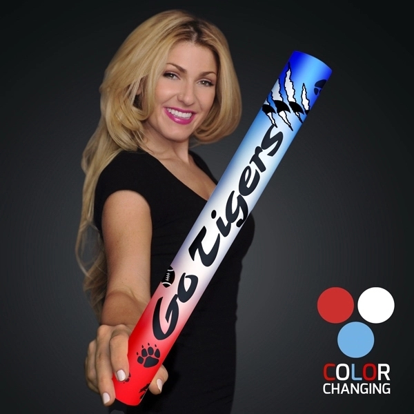 Custom fully wrapped wrapped 16" LED foam cheer stick.... from ASI 34194 ALightPromos / Alight Promotional Products