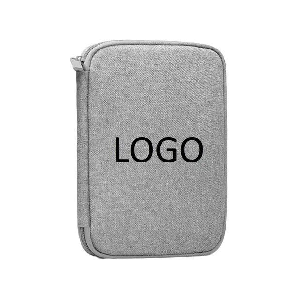 Electronics travel organizer zipper pouch plus 1 color silkscreen imprint on... from ASI 37218 Athena Promo (tm)