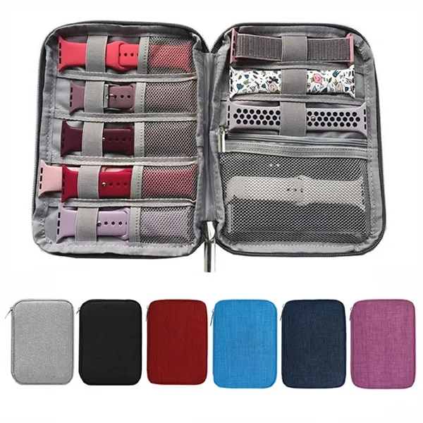 Electronics travel organizer zipper pouch plus 1 color silkscreen imprint on... from ASI 37218 Athena Promo (tm)