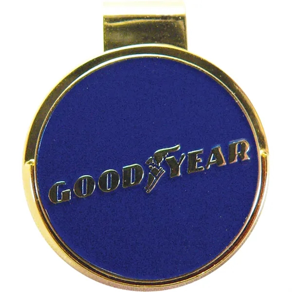 Magnetic hat clip with 25 mm removable golf ball marker.... from ASI 61966 HPG / BCG Creations HPG Gold