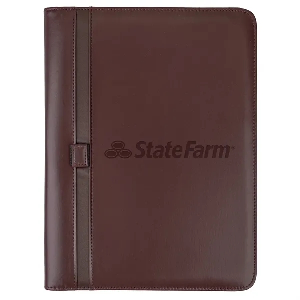 Simulated leather padfolio with 8.5" x 11" writing pad and pen.... from ASI 46755 Cosmo Promos