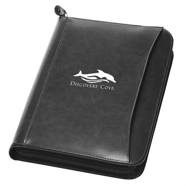 Executive simulated leather three ring portfolio with writing pad and calculator.... from ASI 46755 Cosmo Promos