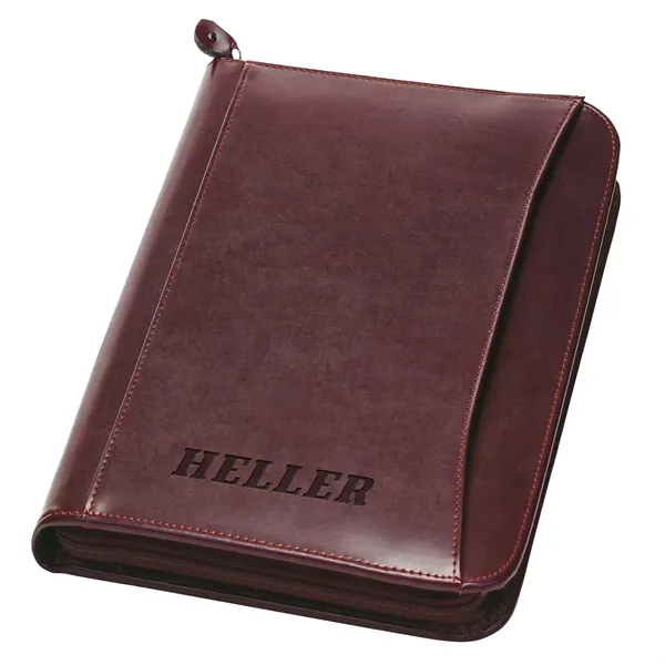 Executive simulated leather three ring portfolio with writing pad and calculator.... from ASI 46755 Cosmo Promos