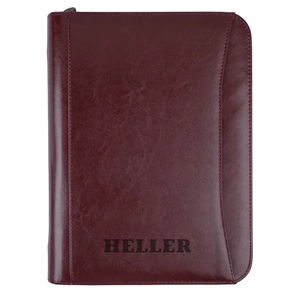 Executive simulated leather three ring portfolio with writing pad and calculator.... from ASI 46755 Cosmo Promos