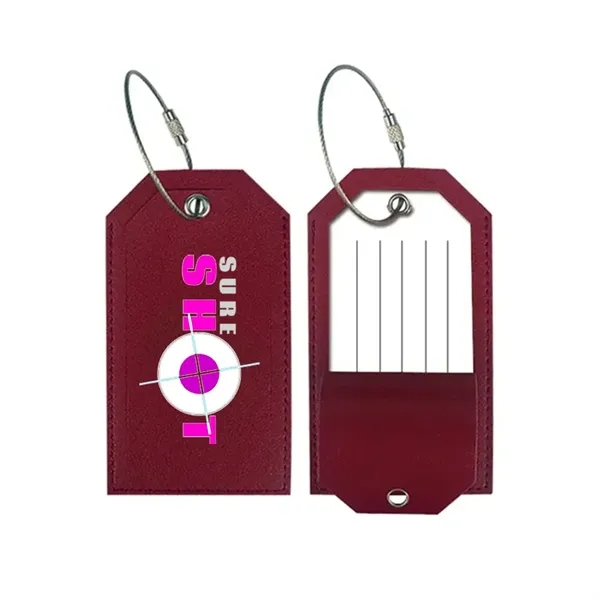 2.55" x 4.56" luggage tag with stainless steel loops.... from ASI 39552 BEL Promo