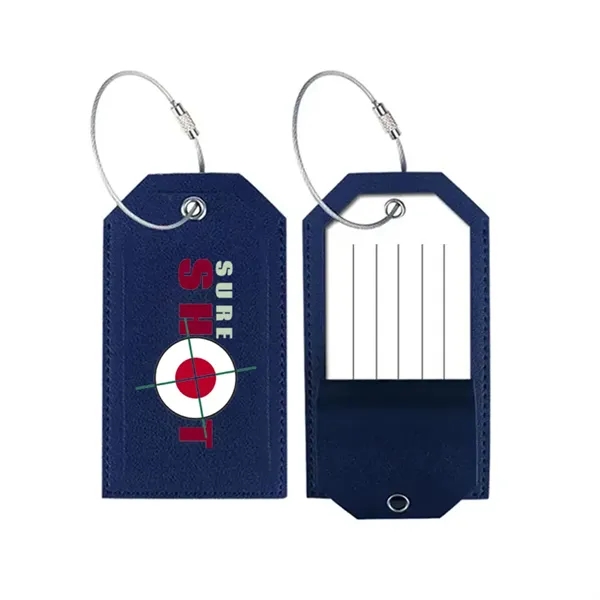 2.55" x 4.56" luggage tag with stainless steel loops.... from ASI 39552 BEL Promo