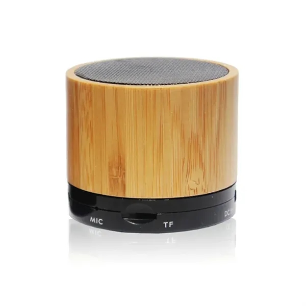 2.36" x 2.36" x 1.97" wood/bamboo speaker with wireless Bluetooth connectivity.... from ASI 39552 BEL Promo