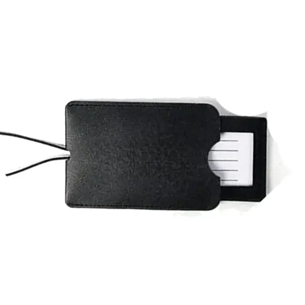 Sleeve-style PU leather luggage tag with elastic band.... from ASI 39552 BEL Promo
