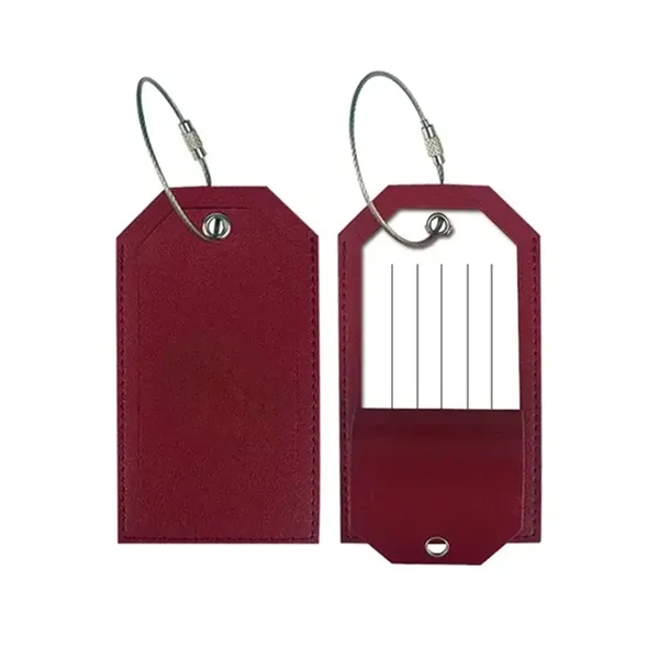 2.55" x 4.56" luggage tag with stainless steel loops.... from ASI 39552 BEL Promo