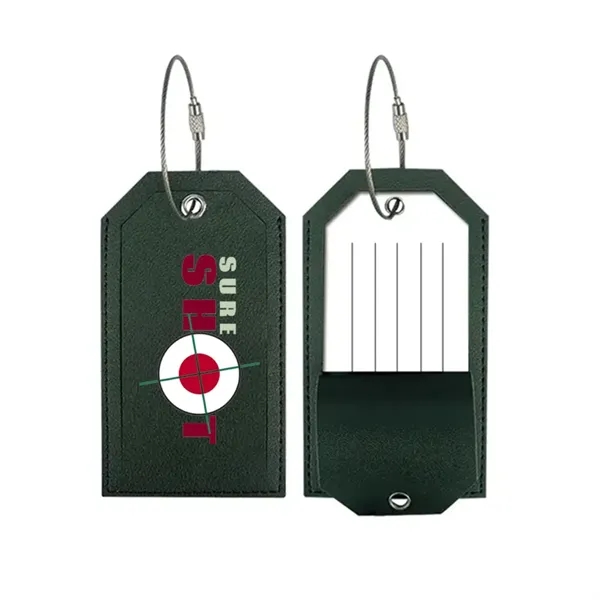 2.55" x 4.56" luggage tag with stainless steel loops.... from ASI 39552 BEL Promo