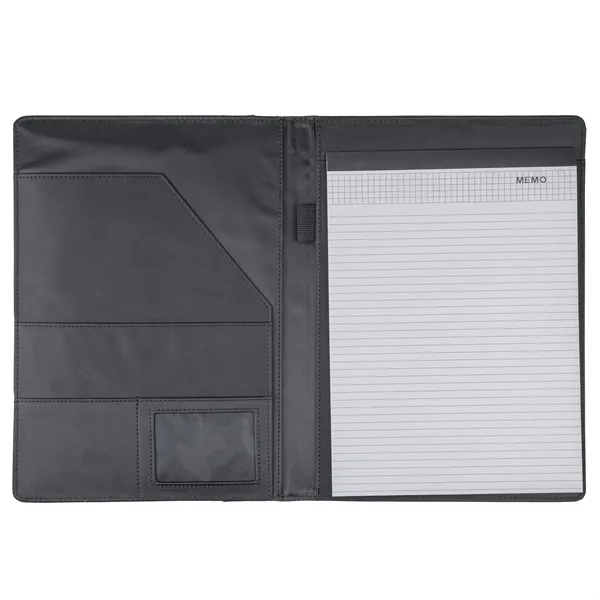 Simulated leather padfolio with pockets for cards and files, 8-1/2" x... from ASI 46755 Cosmo Promos