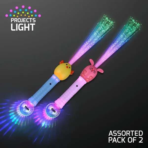 Light Up Easter Wands, Bunny and Chick Assorted Pack of 2;... from ASI 34194 ALightPromos