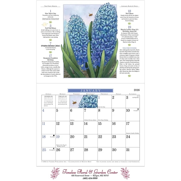 13 month staple bound wall calendar that helps to plan the... from ASI 61966 HPG / Beacon Promotions HPG Gold