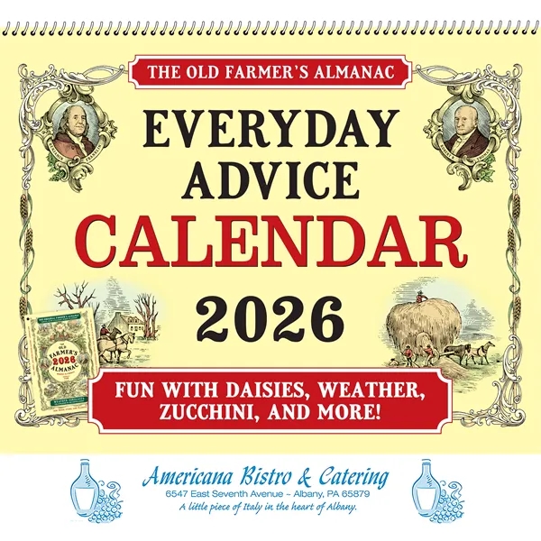 13 month spiral bound wall calendar that brings helpful tips and... from ASI 61966 HPG / Beacon Promotions HPG Gold