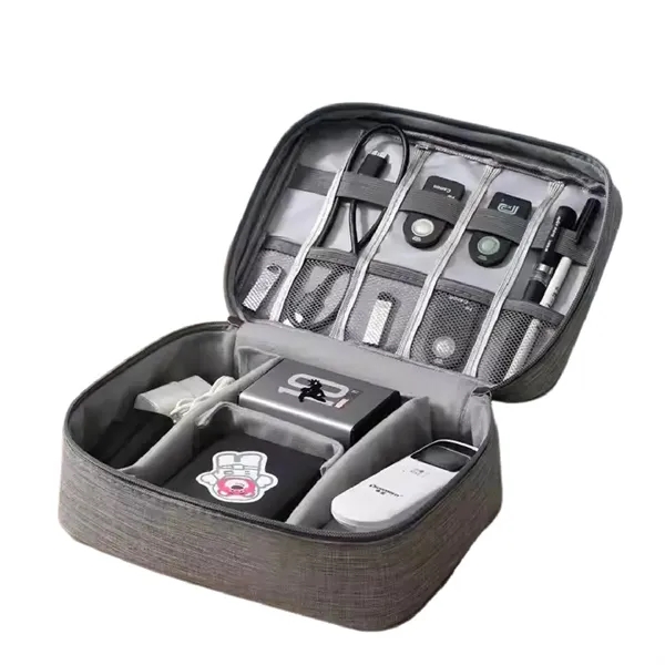 Electronics organizer zipper bag plus 1 color silkscreen imprint on 1... from ASI 37218 Athena Promo (tm)