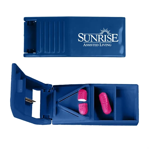 Pill box and cutter with 2 storage compartments.... from ASI 52710 Lincoln Line