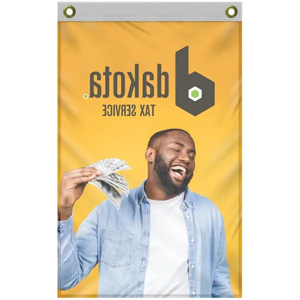 All in one kit with 2' x 3' polyester flag with... from ASI 80228 Quinn