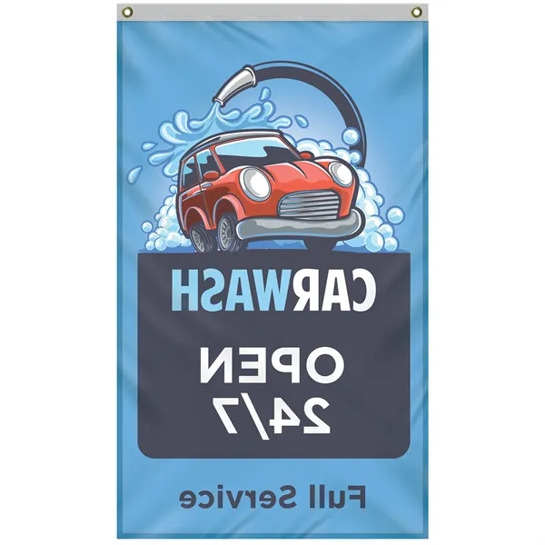 All in one kit with 3' x 5' polyester flag with... from ASI 80228 Quinn