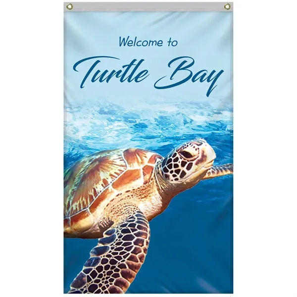 All in one kit with 3' x 5' polyester flag with... from ASI 80228 Quinn