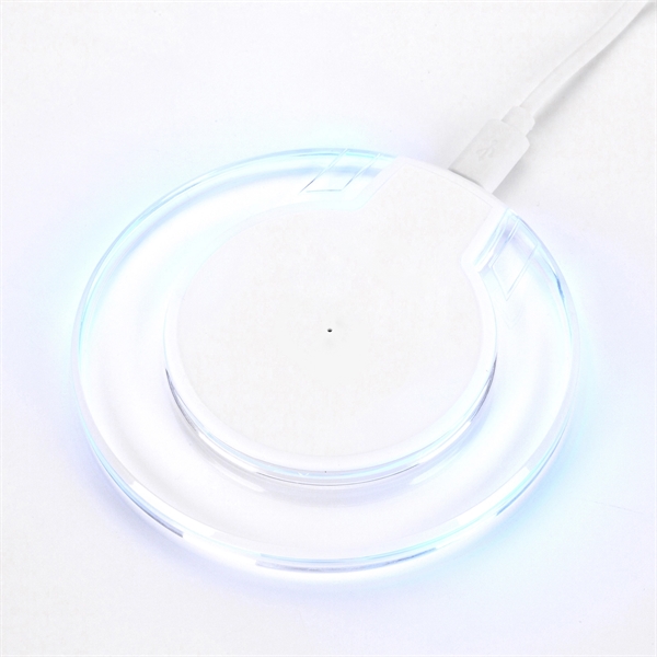 3 15/16" x 7/16" ultra-slim UFO shaped crystal wireless charging pad... from ASI 91435 Tomax USA / Tomax