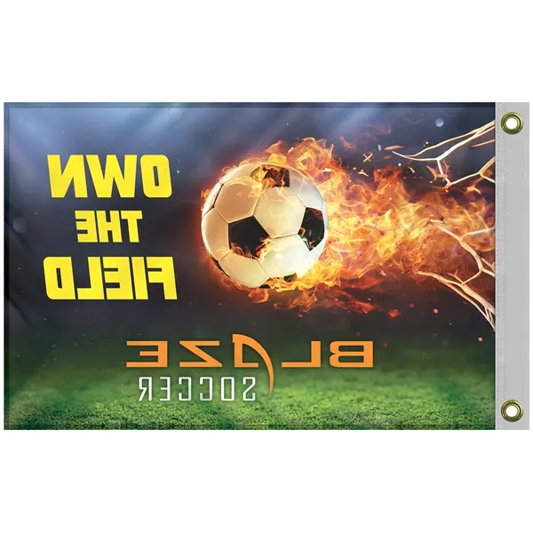 All in one kit with 2' x 3' polyester flag with... from ASI 80228 Quinn