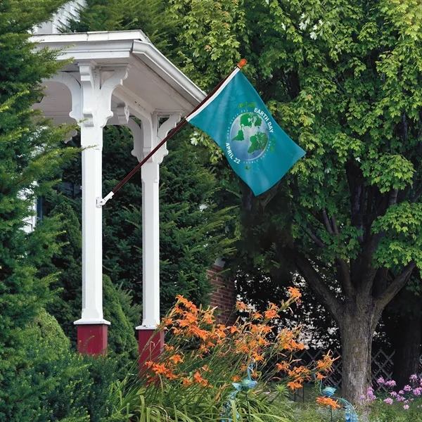 All in one kit with 2' x 3' polyester flag with... from ASI 80228 Quinn