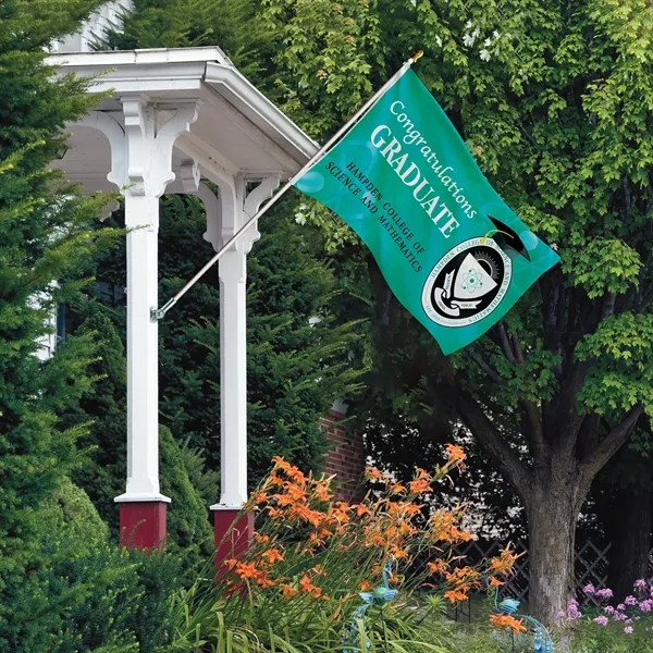 All in one kit with 3' x 5' polyester flag with... from ASI 80228 Quinn