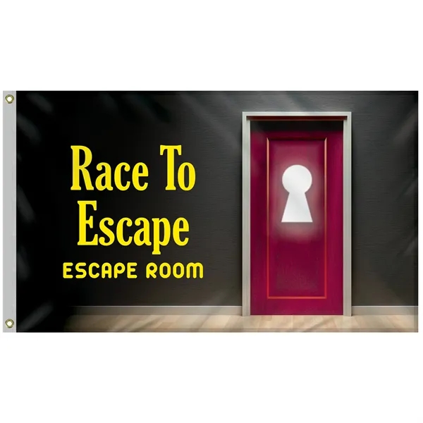 All in one kit with 3' x 5' polyester flag with... from ASI 80228 Quinn