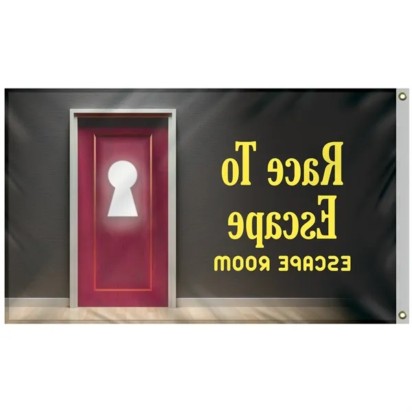 All in one kit with 3' x 5' polyester flag with... from ASI 80228 Quinn