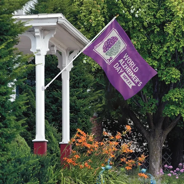 All in one kit with 3' x 5' polyester flag with... from ASI 80228 Quinn