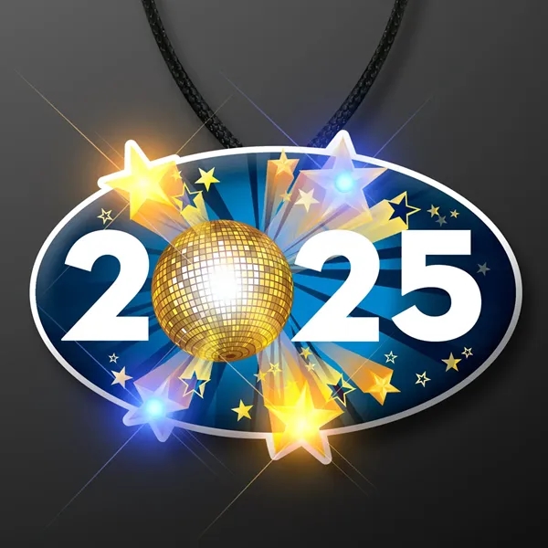 2025 New Year's Eve Blinky Necklace; Blank Pricing... from ASI 34194 ALightPromos