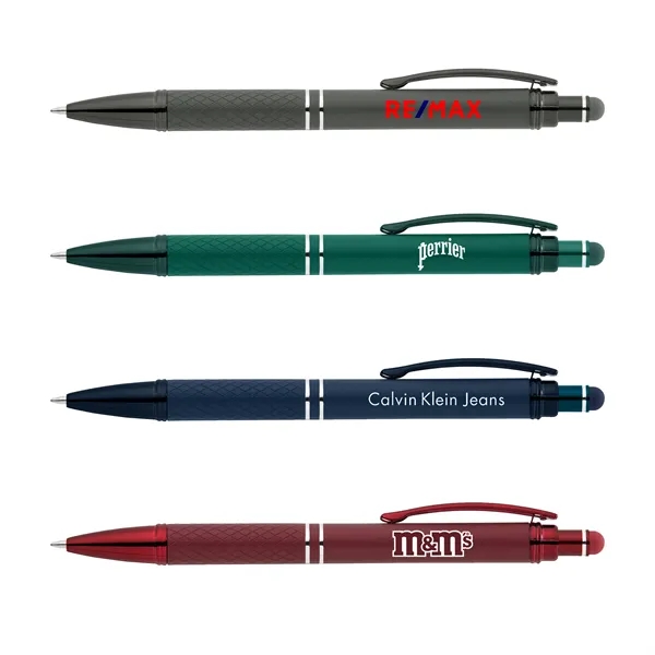 Click action stylus pen with a soft-touch rubberized finish.... from ASI 68190 Lungsal / Lungsal