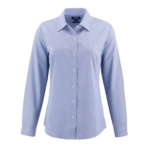 Cutter & Buck Skyline Eco Pinstripe Womens Long Sleeve Dr...... from ASI 47965 Cutter & Buck